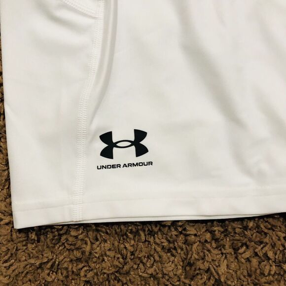New Under Armour Mens HeatGear Compression Shorts Baseball Base Layer White 3XL - Picture 3 of 7